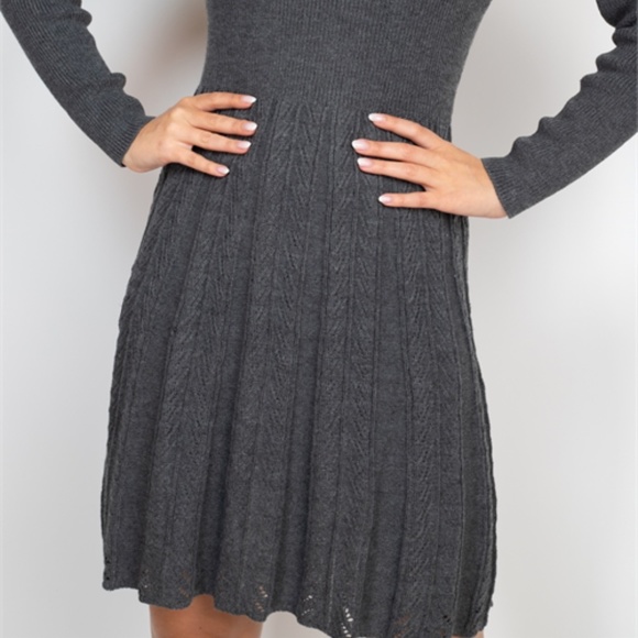 Charcoal knit dress - Picture 3 of 8